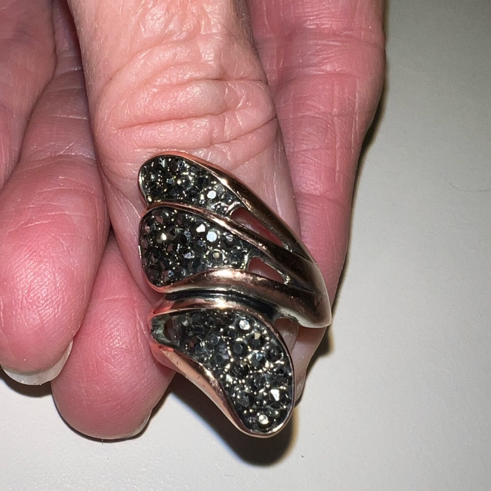 Vintage copper ring size 7  hobo look
